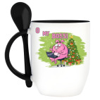 Кружка с ложкой