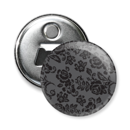 Магнит-открывашка с принтом Цветы