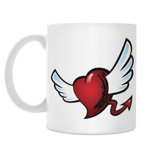 Кружка с принтом Сердце