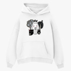 Толстовка худи оверсайз