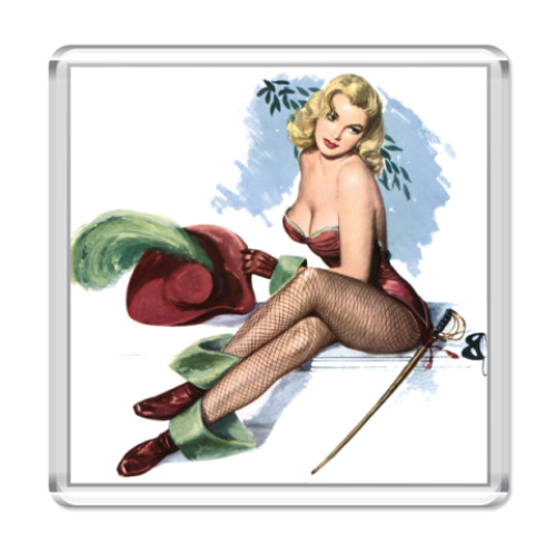 Магнит с принтом Марго