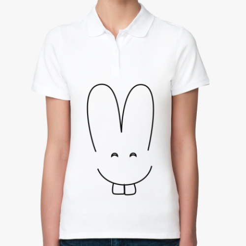 Женская рубашка поло Кролик