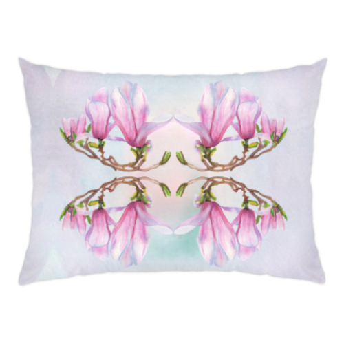 Подушка с принтом Магнолия
