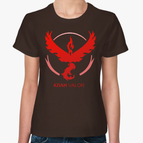 Женская футболка Pokemon Team Клан VALOR