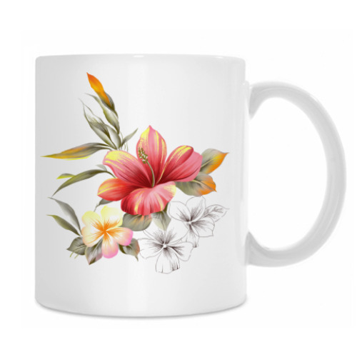 Кружка Принт с Цветами