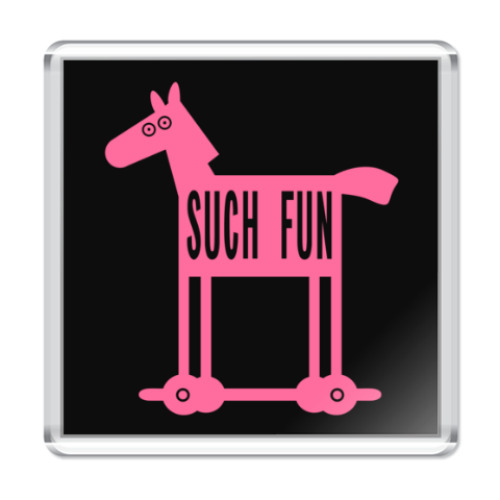 Магнит с принтом 'Лошадка'