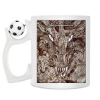 Кружка с футбольным мячиком