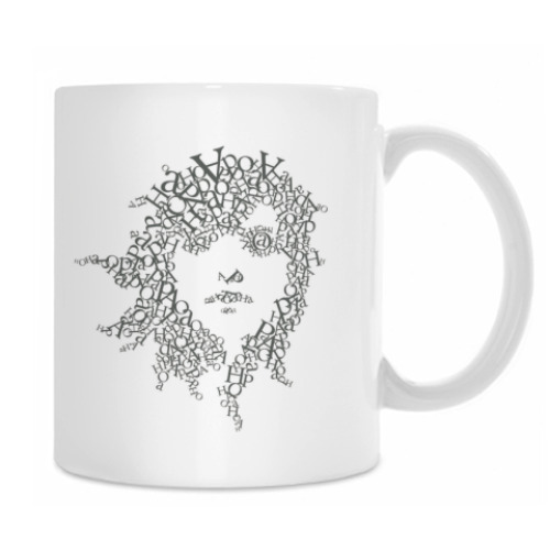 Кружка с принтом Многобукв