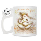 Кружка с футбольным мячиком