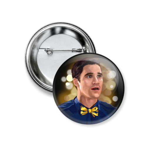 Значок 37мм с принтом Блейн Андерсон. Glee