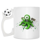 Кружка с футбольным мячиком