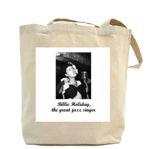 Сумка шоппер с принтом  'Билли Холидэй'