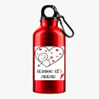 Металлическая бутылка 400 мл UV-DTF