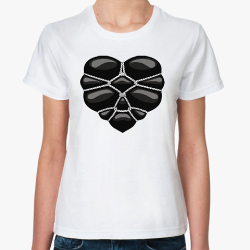 Классическая футболка Связанное сердце #1-2