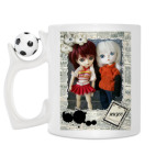 Кружка с футбольным мячиком