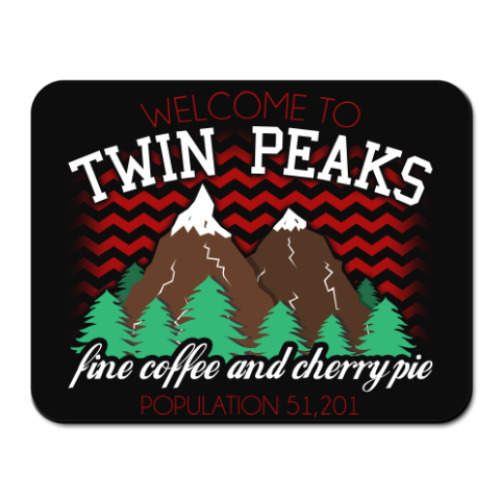 Коврик для мыши Сериал Твин Пикс Twin Peaks