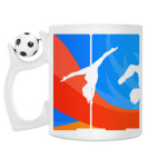 Кружка с футбольным мячиком