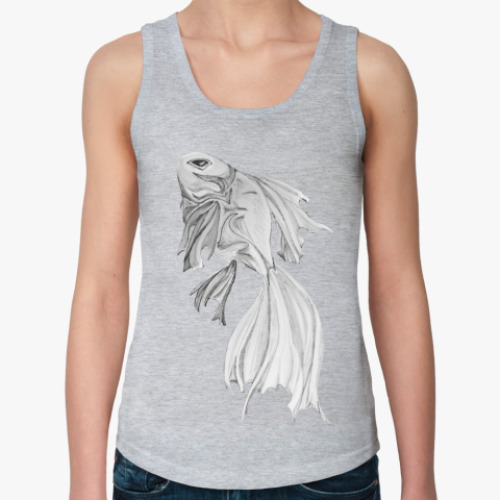 Женская майка с принтом Дивное создание - рыба