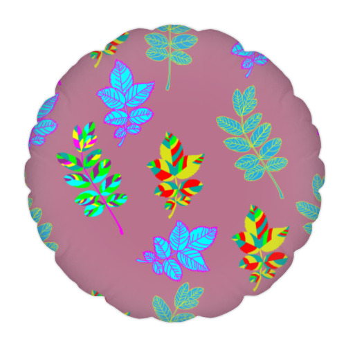 Подушка Узор листья акации