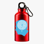 Металлическая бутылка 400 мл UV-DTF