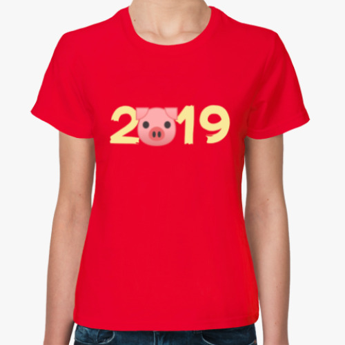 Женская футболка PIGGY 2019