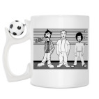 Кружка с футбольным мячиком