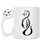 Кружка с футбольным мячиком