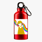 Металлическая бутылка 400 мл UV-DTF