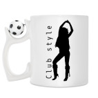 Кружка с футбольным мячиком