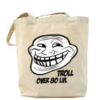 Холщовая сумка шоппер Troll over 80 lvl