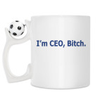 Кружка с футбольным мячиком