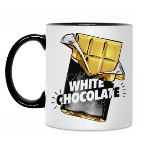 Кружка с принтом Carl WHITE CHOCOLATE Gallagher. Shameless