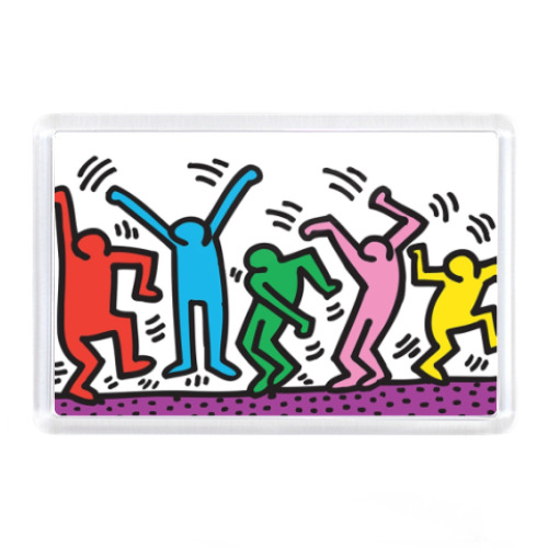 Магнит с принтом  'Dancing people'