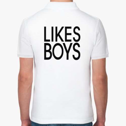 Рубашка поло с принтом Likes boys
