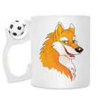 Кружка с футбольным мячиком