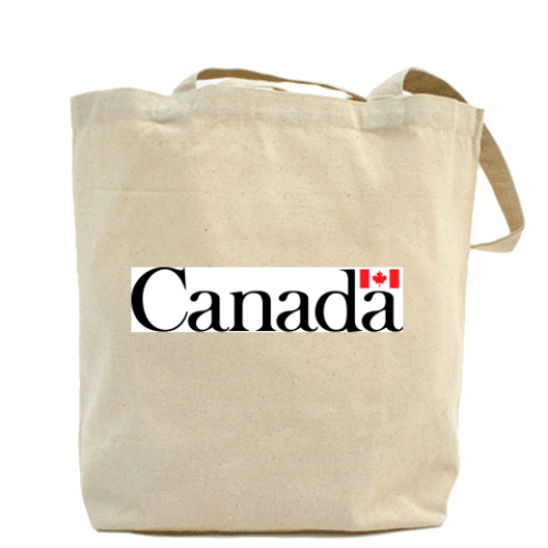 Сумка шоппер с принтом Канада