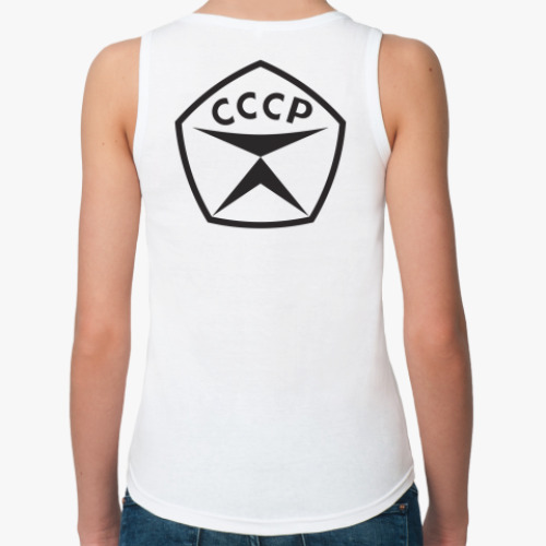 Женская майка с принтом СССР