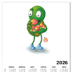 Добрый Черепашонок с яблоками