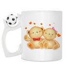 Кружка с футбольным мячиком