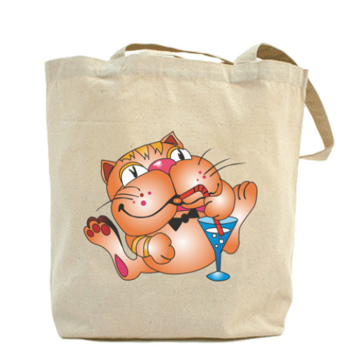 Сумка шоппер с принтом FUNNY CATS