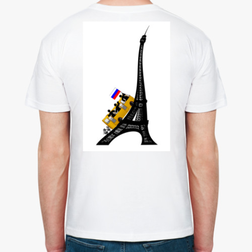 Футболка с принтом Эйфелева башня