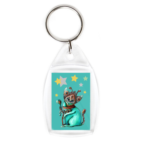 Брелок с принтом Space cat