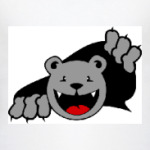 Медведь вылезает