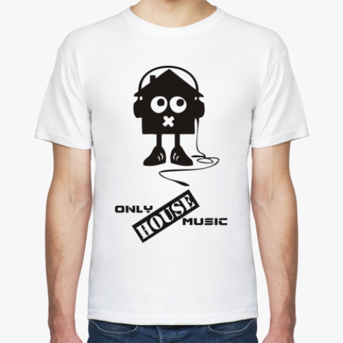 Футболка с принтом  Only House Music