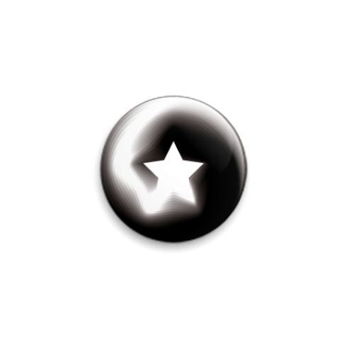 Значок 25мм с принтом zvezda