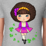 Irish dancing girl - violet