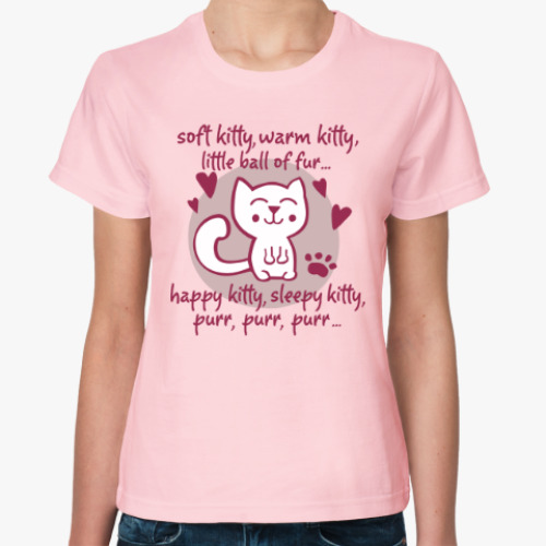 Женская футболка с принтом Теория большого взрыва - песенка