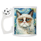 Кружка с футбольным мячиком