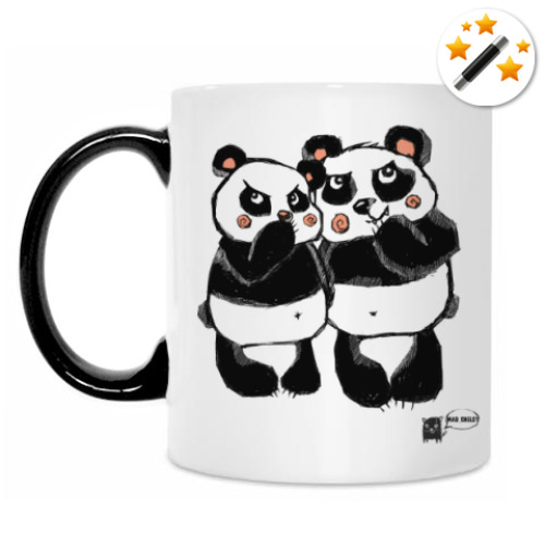 Кружка-хамелеон с принтом офисный планктон