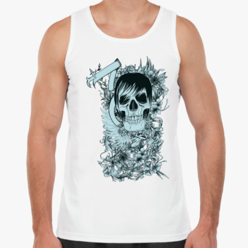 Майка с принтом Череп